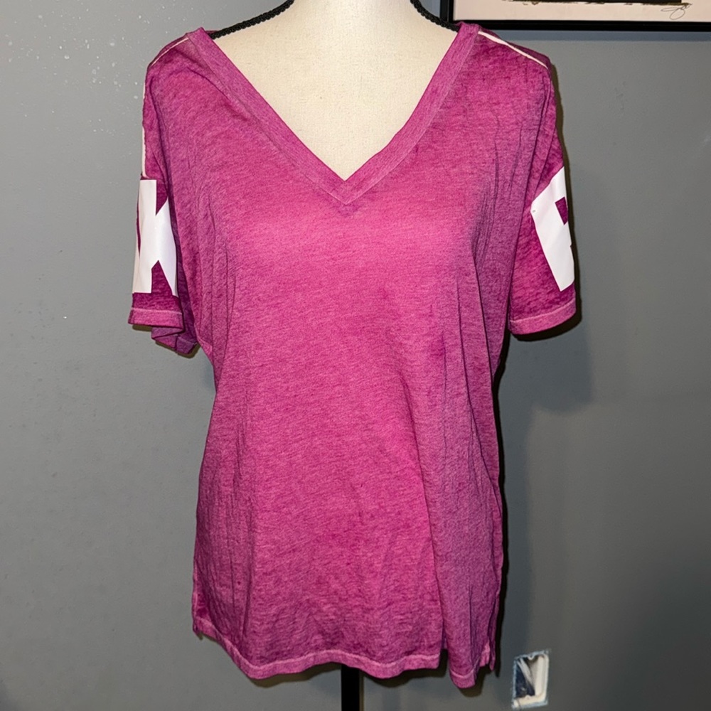 PINK oversized V-neck